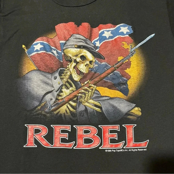 Vintage 3D Emblem Grim Reaper Biker T Shirt - Picture 3 of 10